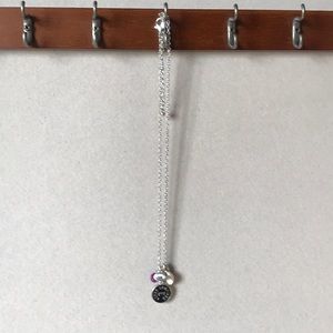 Cute little silver I love vampires necklace!